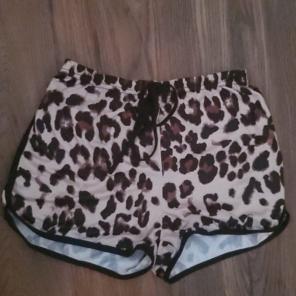 Leopard print shorts